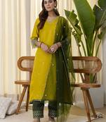 Lemon premium designer festive wear readymade suit