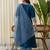 Teal-blue premium designer festive wear readymade suit