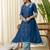 Teal-blue premium designer festive wear readymade suit