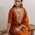 Mustard premium designer festive wear readymade suit