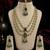 Muti layered Green Kundan Bridal Necklace earring maangtikka Jewellery Set for wedding festival 