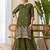 Green premium designer festive wear readymade suit