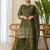 Green premium designer festive wear readymade suit