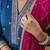 Teal-blue premium designer festive wear readymade suit