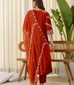 Mustard premium designer festive wear readymade suit
