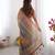 Beige & antique brown handloom printed saree with blouse