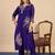 Purple premium designer festive wear readymade suit