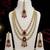 Multi Layer Marron Kundan Bridal Necklace earring maangtikka Jewellery Set for wedding festival