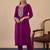 Purple premium designer festive wear readymade suit