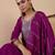 Purple premium designer festive wear readymade suit