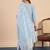Grey premium designer festive wear readymade suit