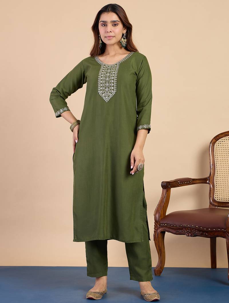 Mehendi premium designer festive wear readymade suit