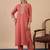 Peach premium designer festive wear readymade suit