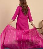 Pink premium designer festive wear readymade suit