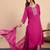 Pink premium designer festive wear readymade suit