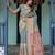 Elegant aqua blue handloom saree with traditional floral weaving with blouse