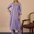 Lavender premium designer festive wear readymade suit
