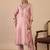 Peach premium designer festive wear readymade suit