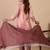 Peach premium designer festive wear readymade suit