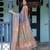 Royal lavender blue handloom saree with artistic floral & paisley design with blouse