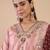Peach premium designer festive wear readymade suit