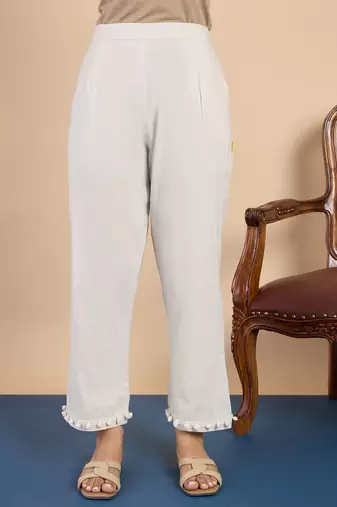 Off-white premium designer festive wear readymade suit