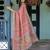 Elegant rani pink handloom saree with floral & artistic peacock design with blouse