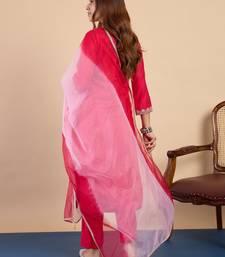 Pink premium designer festive wear readymade suit