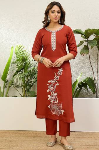 Mustard premium designer festive wear readymade suit