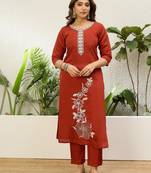 Mustard premium designer festive wear readymade suit