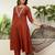 Mustard premium designer festive wear readymade suit