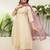 Cream premium designer festive wear readymade suit