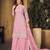 Elegant Blossom Pink Heavy Cording Work Net Salwar Suit