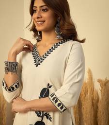Off-white premium designer festive wear readymade suit