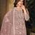Enchanting Mauve Heavy Cording Work Net Salwar Suit