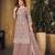 Enchanting Mauve Heavy Cording Work Net Salwar Suit