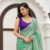 Sea Green Color Intricate Thred With Sequnce Work Silk Blend Saree