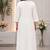 Women white & black floral embroidered kurta with trousers