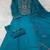 Blue embroidered straight kurti pant set with scallop border dupatta