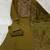 Mehendi green embroidered straight kurti pant set with scallop border dupatta