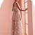 Peach net readymade suit with beads & embroidery work