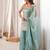 Teal green strappy kurta and sharara set with matching dupatta