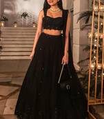 Black Georgette lehenga Choli