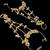White stone & agate stone haath phool (hath panja) | lacquer gold plated
