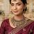 gold color mehandi-plated agate stone necklace set with earrings & maang tikka