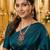 Maroon mehandi-plated agate stone & kundan necklace set with earrings