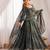  bandhani printed chiffon flared anarkali pant and dupatta set