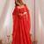  bandhani printed chiffon flared anarkali pant and dupatta set