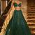 Green Net silk blend lehenga Choli