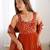  embroidery work georgette flared anarkali pant and dupatta set